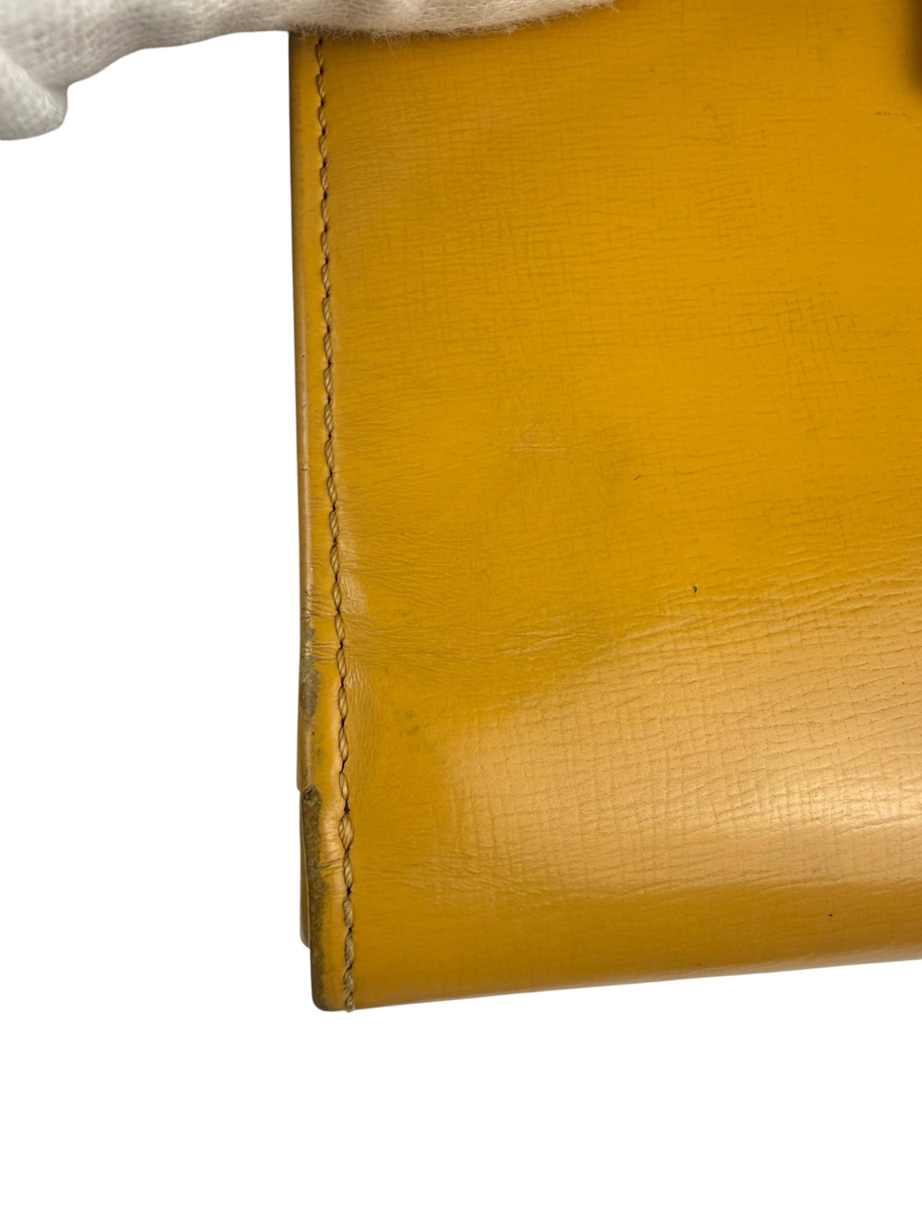 Loewe Vintage Yellow Leather Bifold Wallet