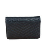 Chanel Caviar Chevron Quilted Wallet On Chain 2017