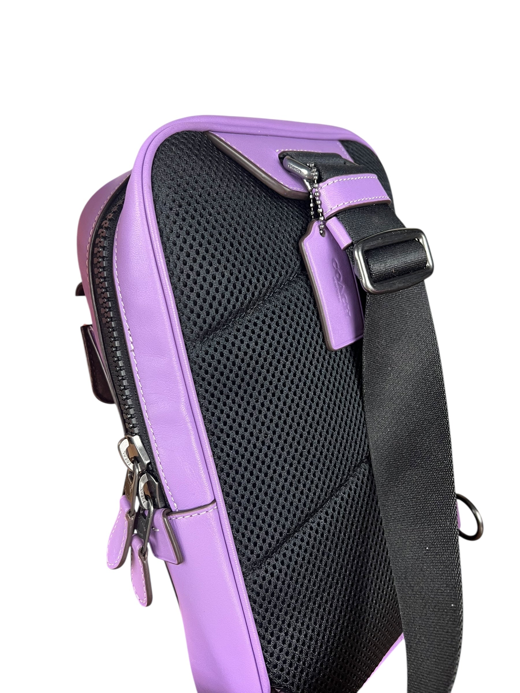 Coach Track Pack Crossbody Purple
