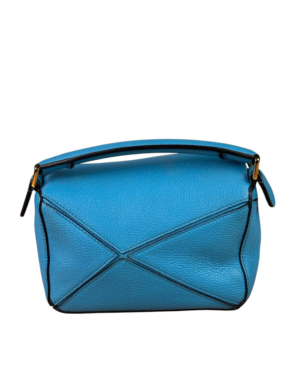 Loewe Blue Leather Puzzled Small Two-Way Bag