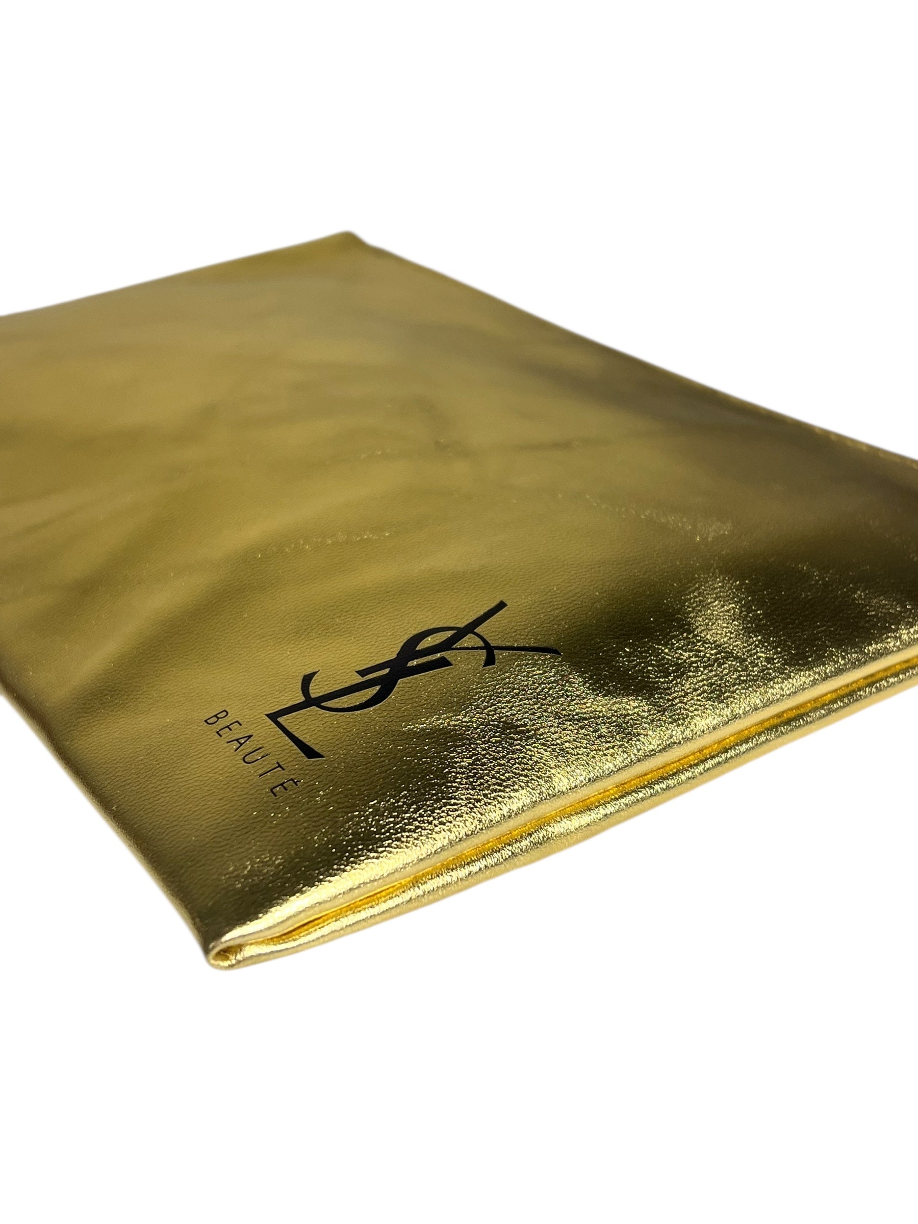 YSL Beauty Gold Makeup Zip Pouch