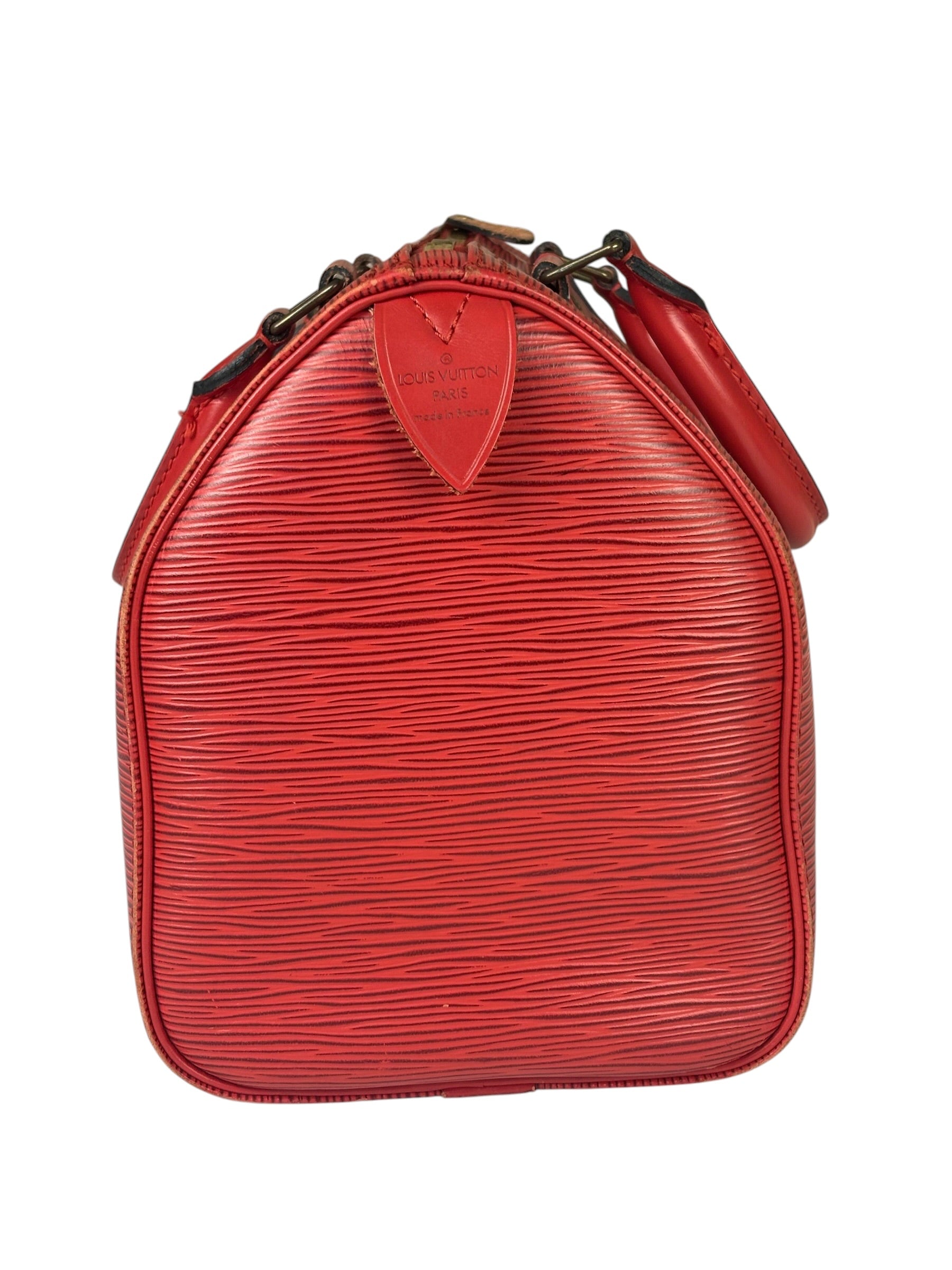 Louis Vuitton Red Epi Leather Speedy 25cm