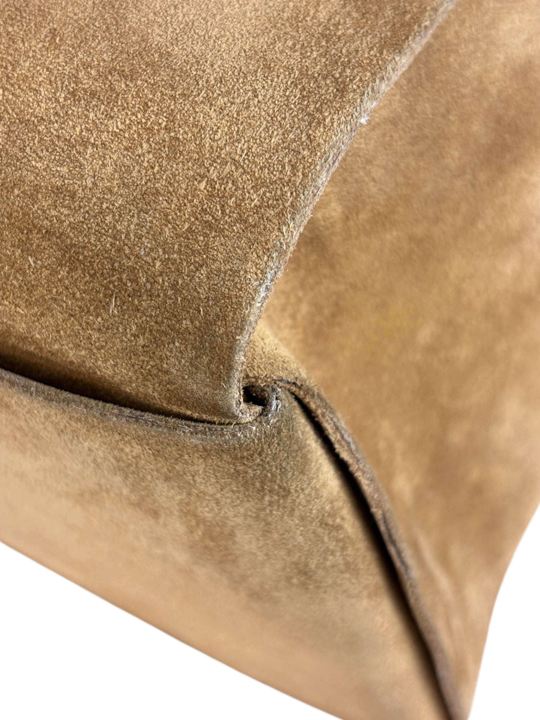 Bottega Veneta Brown Suede Maxi Intrecciato Arco Tote