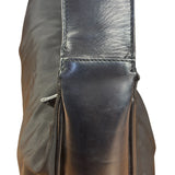 Prada Black Tessuto Nylon Leather Trim Hobo Bag