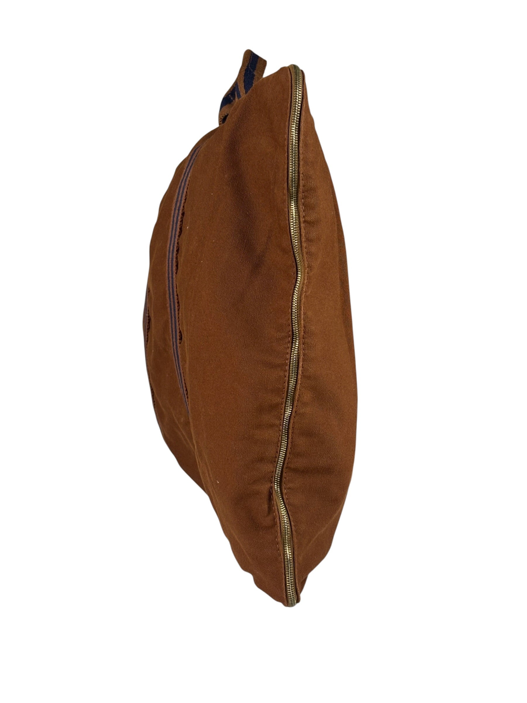 Hermes Vintage Brown Canvas Fourre Tote