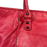 Balenciaga Red Leather Le City Tote