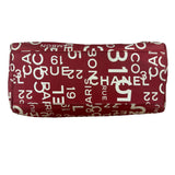 Chanel Vintage Red Canvas Rue Cambon Chain Tote 2002