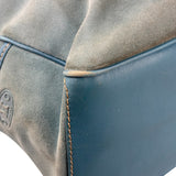Celine Baby Blue Suede Leather Trip Boogie Handbag