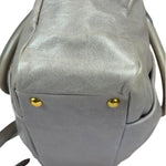 Miu Miu Vintage Pale Grey Vitello Leather Two-Way Bag