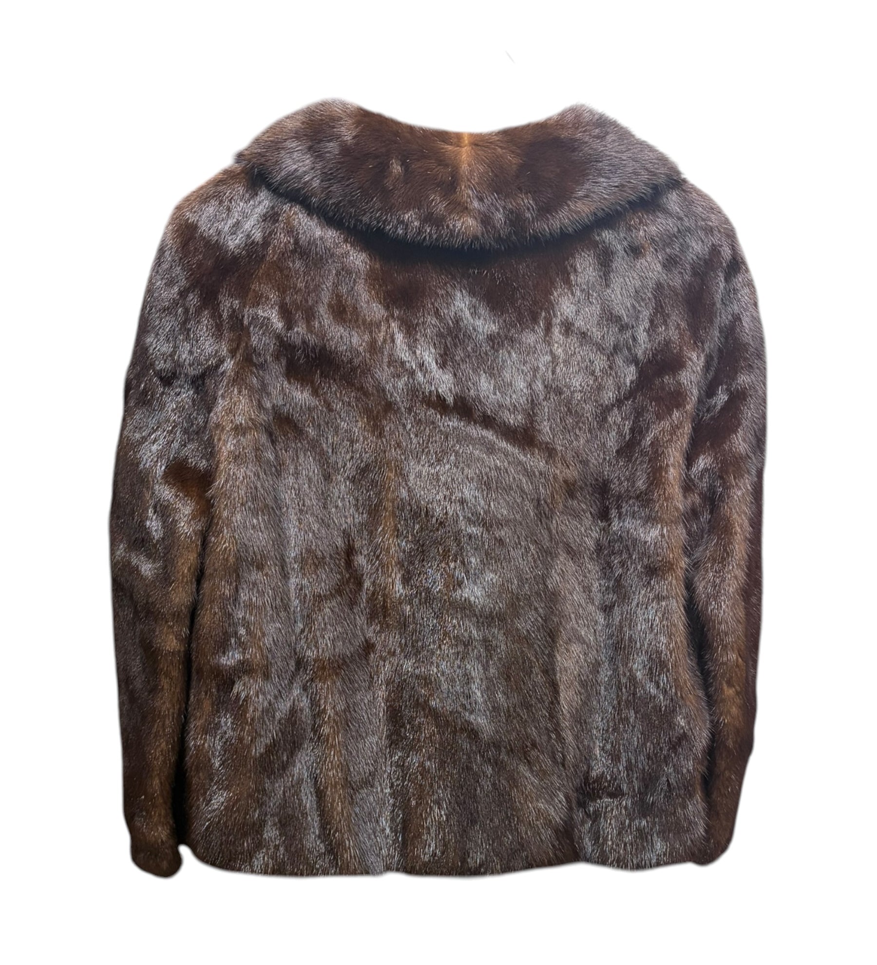Vintage Saga Mink Dark Hazel Brown Coat