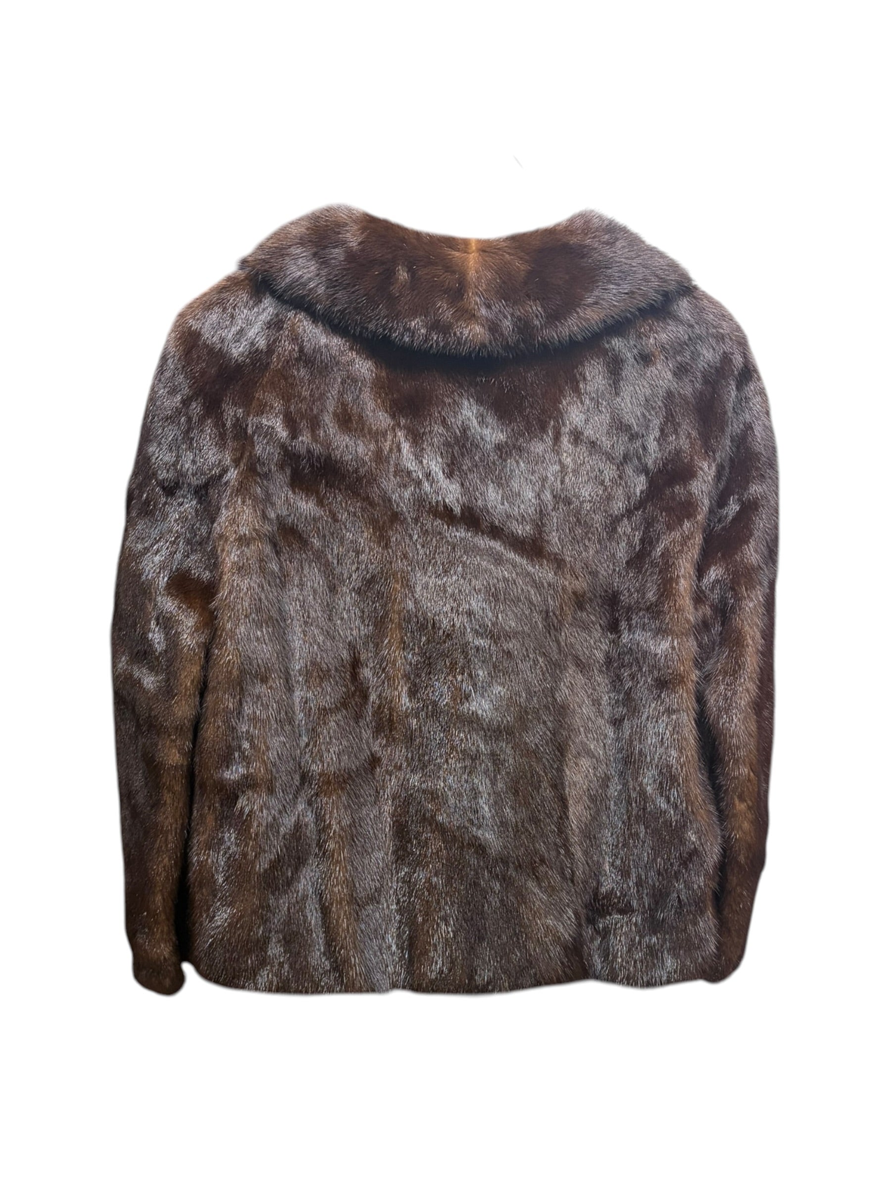 Vintage Saga Mink Dark Hazel Brown Coat