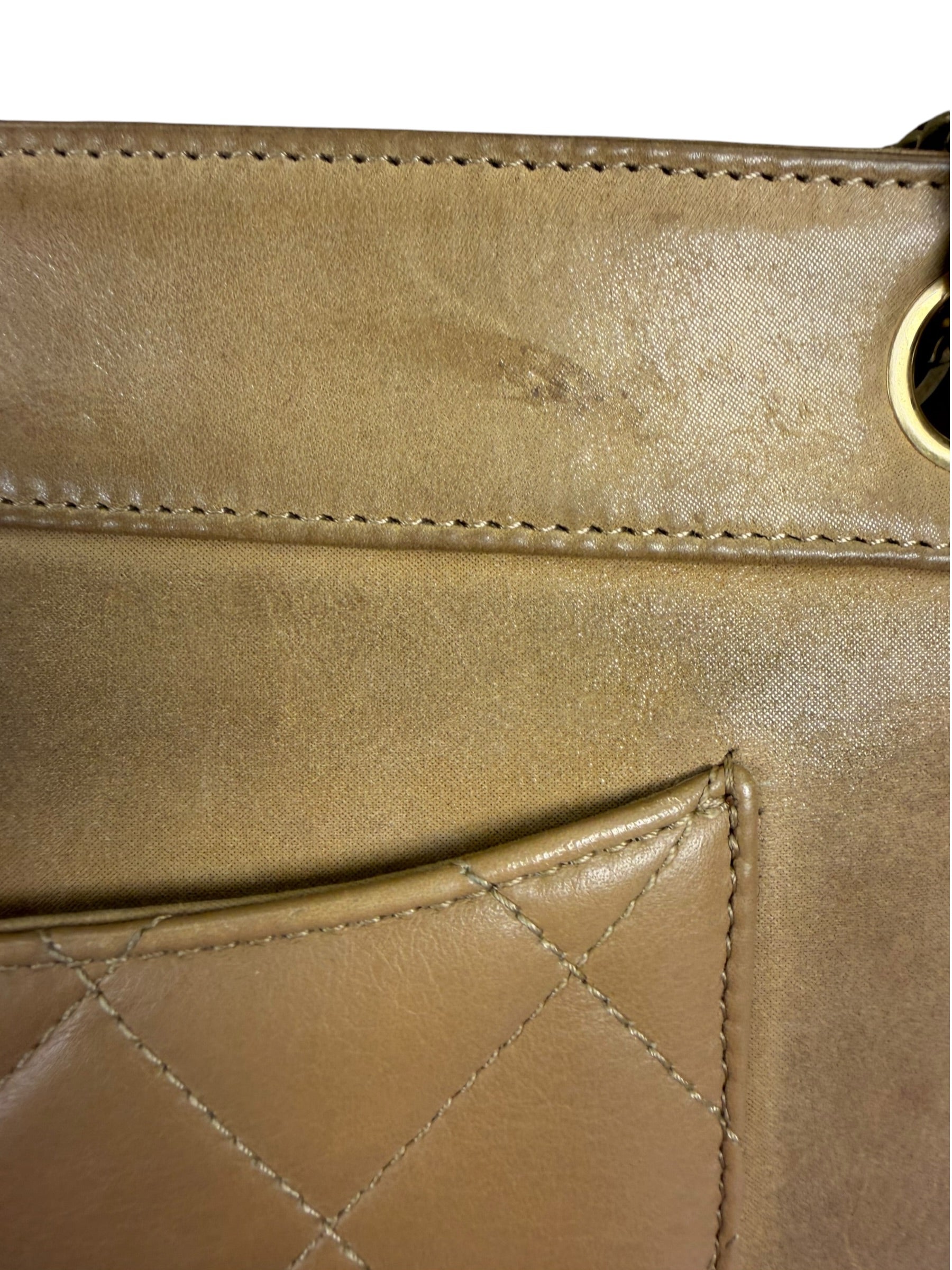 Chanel Brown Lambskin Front Pocket Shoulder Bag 2011