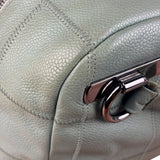 Chanel Light Green Quilt LAX Leather Bowler Bag 2004
