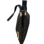 Fendi Vintage Black FF Print Pochette