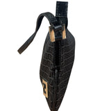 Fendi Vintage Black FF Print Pochette