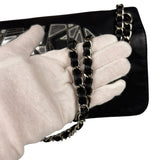 Chanel Black Leather CC Mirrored Mosaic Flap Bag 2008