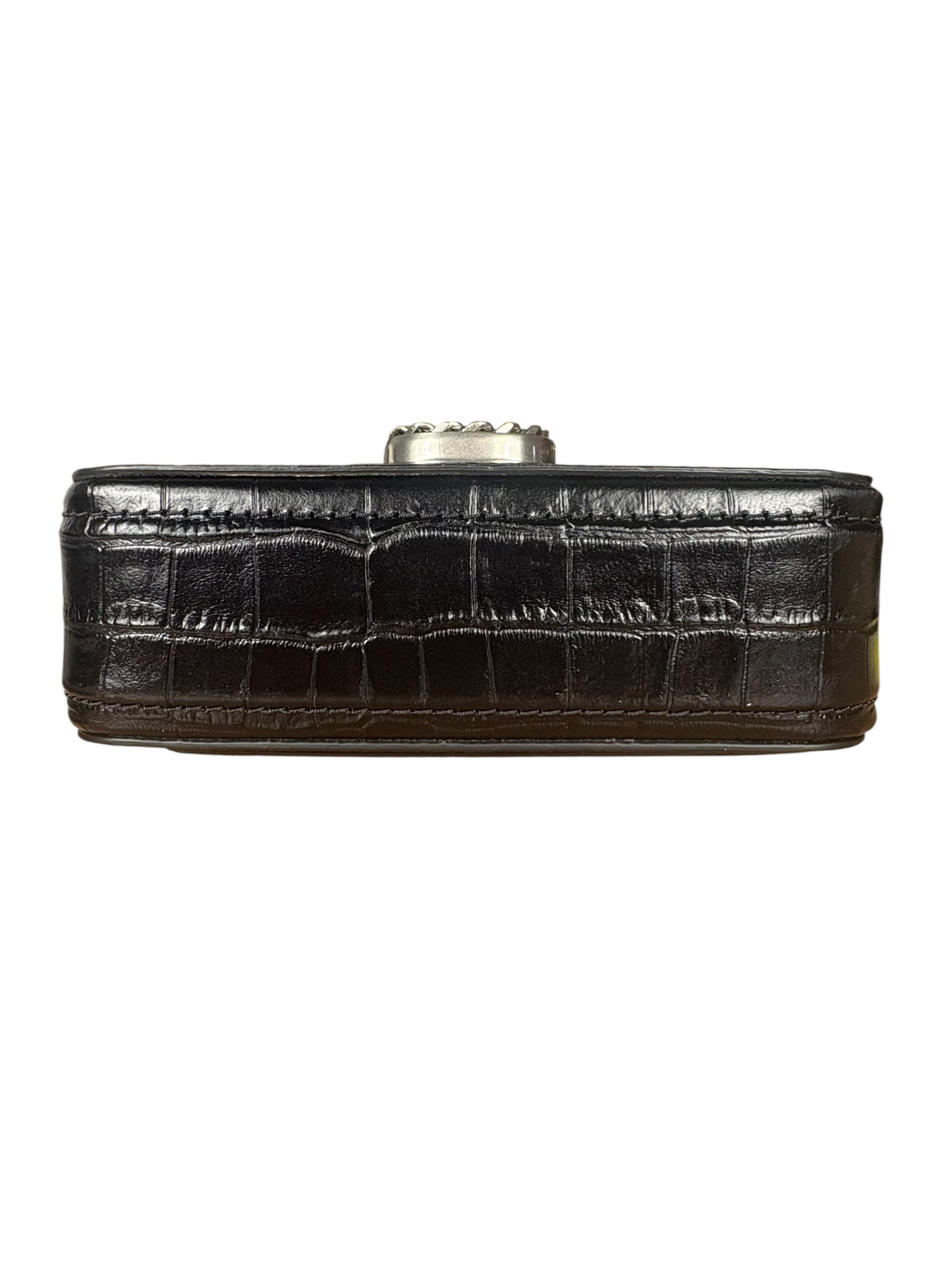Marc Jacobs Croc Snapshot Crossbody Bag