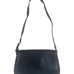 Ferragamo Vintage Black Leather Flap Shoulder Pochette