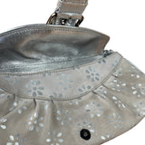 Celine Grey/Silver Suede/Leather Daisy Pochette
