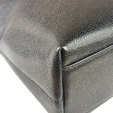 Chanel Vintage Black Caviar Leather Timeless Chain Shoulder Tote 1998