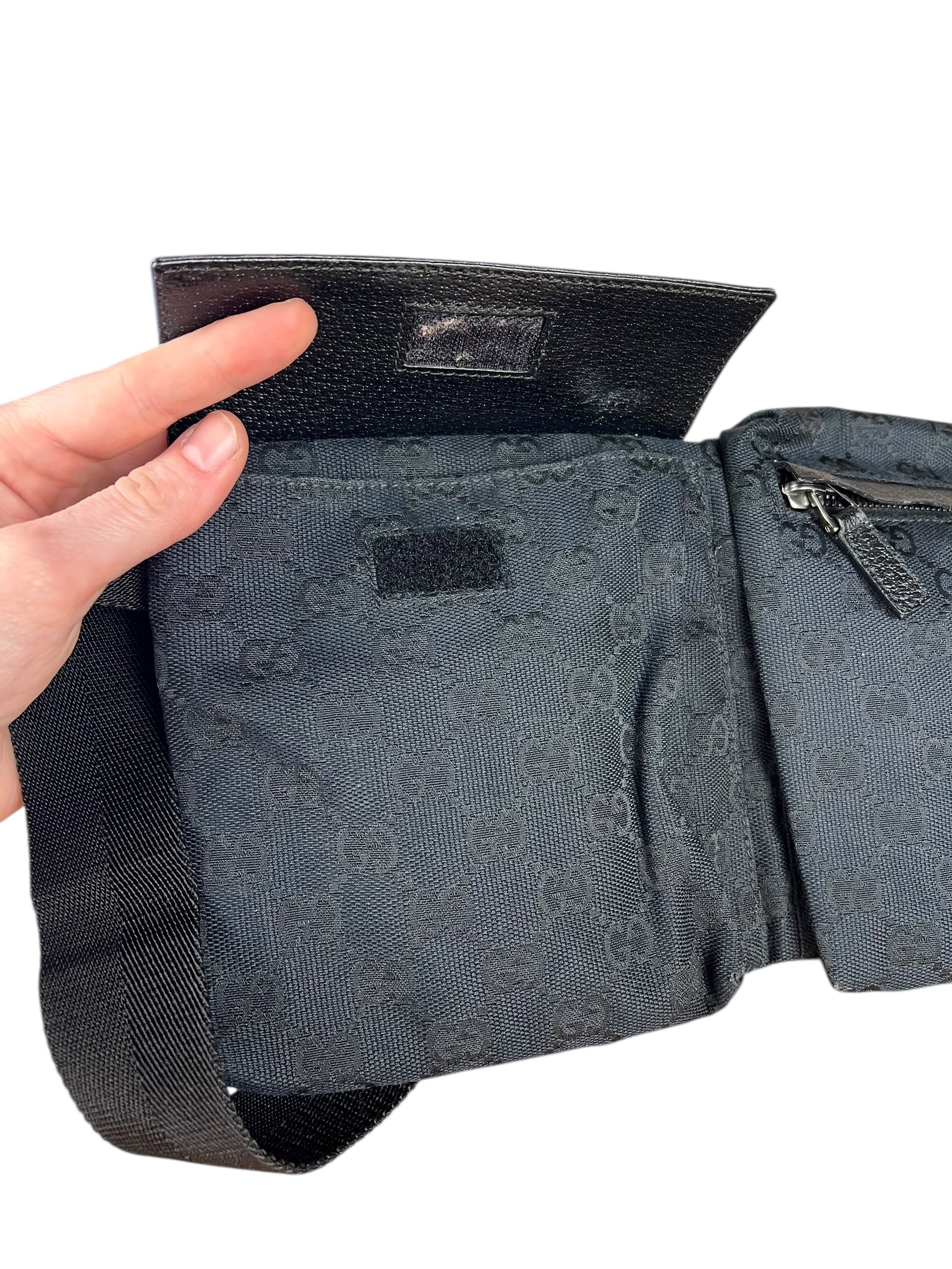 Gucci GG Canvas Belt Bag Black