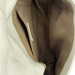 Fendi White Leather Baguette