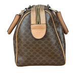 Celine Brown Leather Boston Handbag