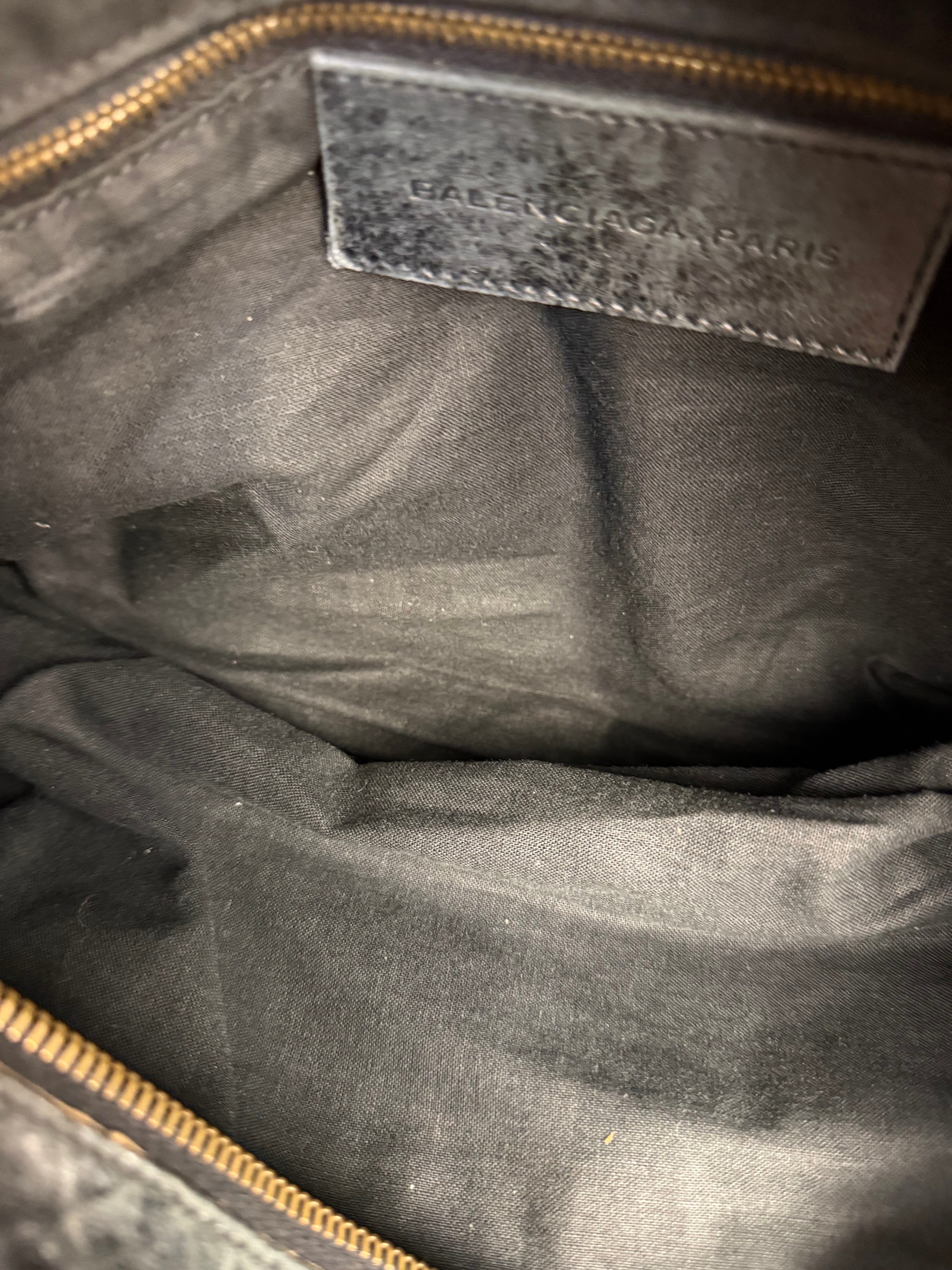 Balenciaga Vintage Dark Blue Leather Classic City Bag