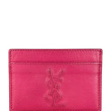 YSL Pink Leather Logo Cardholder