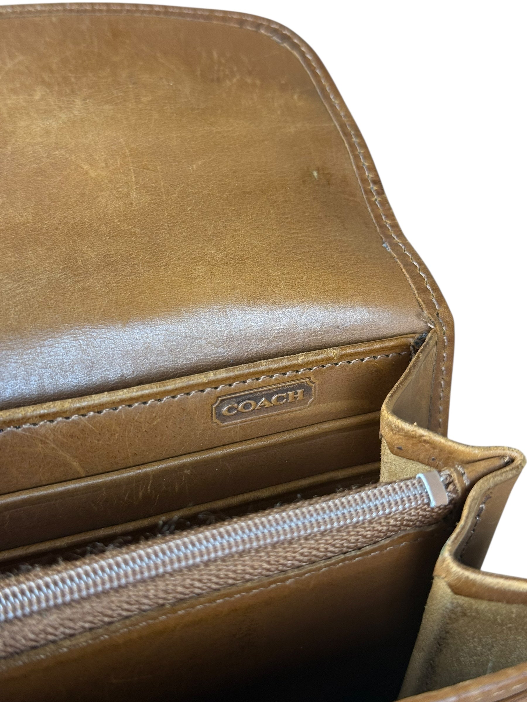 Coach Vintage Brown Leather Long Wallet