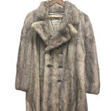 Vintage Koslouis Light Grey Mink Fur Coat