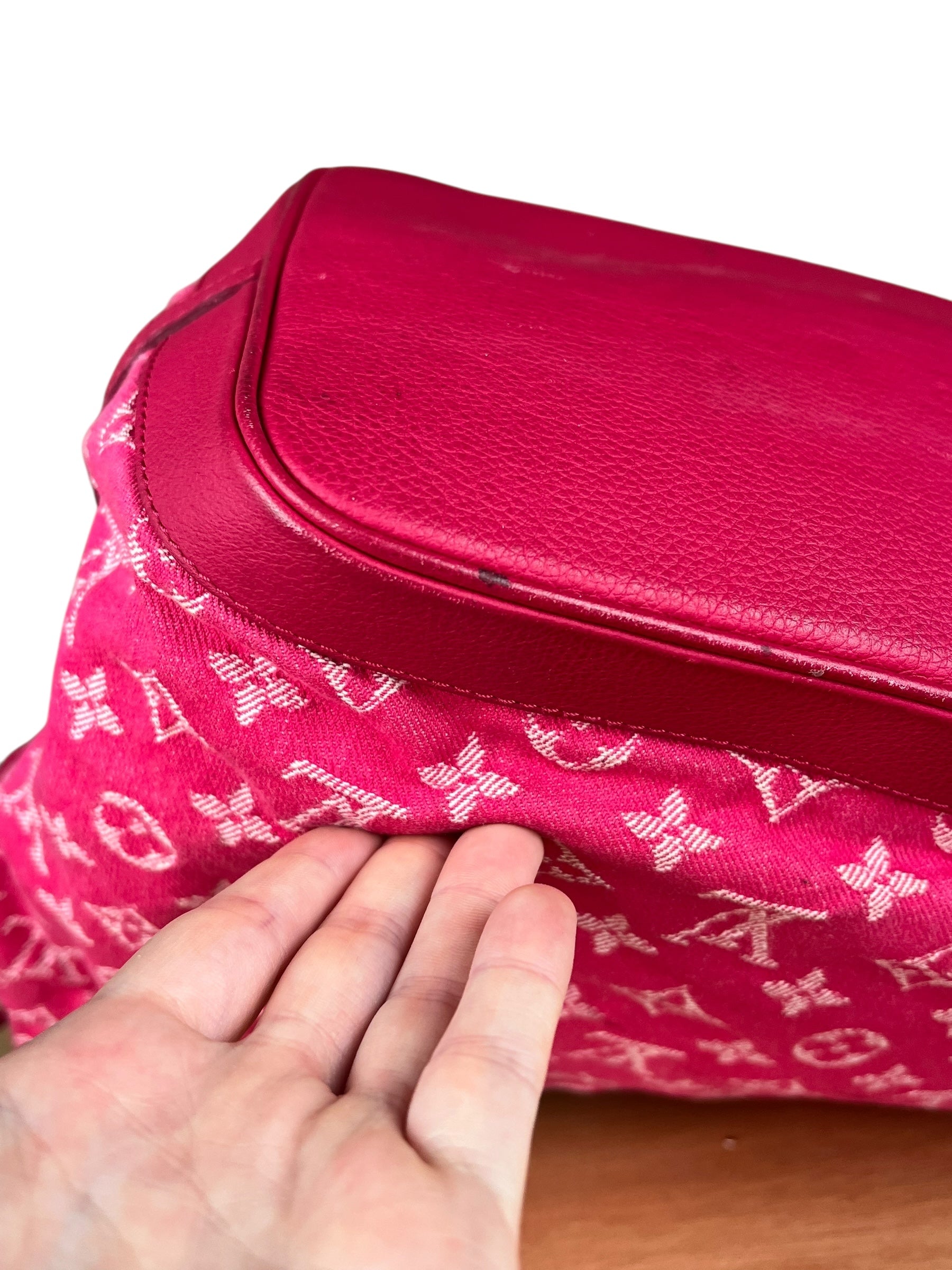 Louis Vuitton Monogram Denim Noefull MM Tote Pink