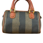Fendi Vintage Pequin Striped Nano Top Handle Bag