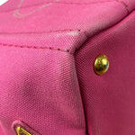 Prada Pink M Canapa Canvas Tote