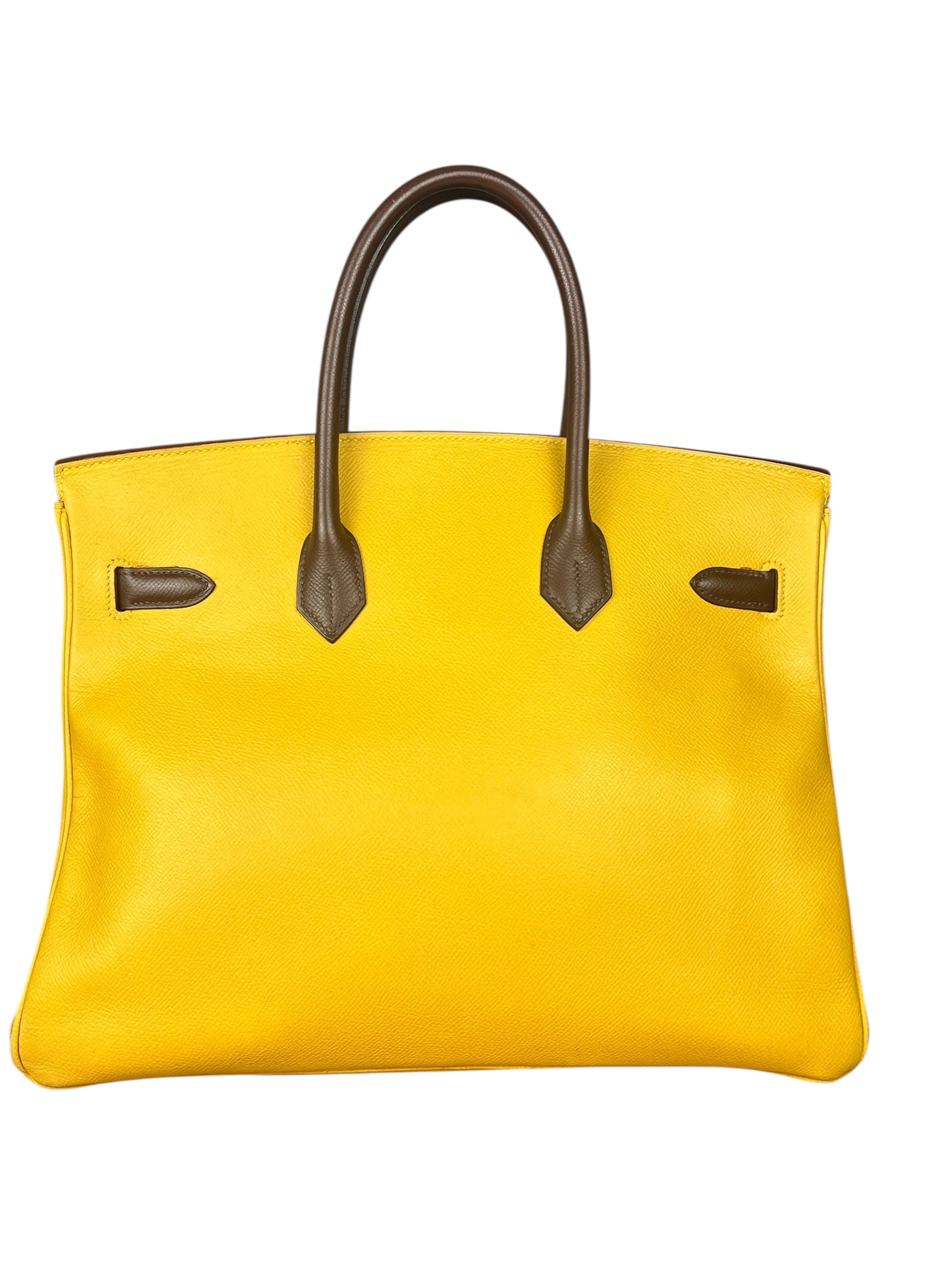 Hermes Birkin 35 Cushvel Havana x Jaune