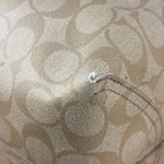 Coach Leather Signature Canvas Reversible City Tote Bag