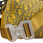 Christian Dior Yellow Oblique Canvas Lingot 22 Shoulder Bag
