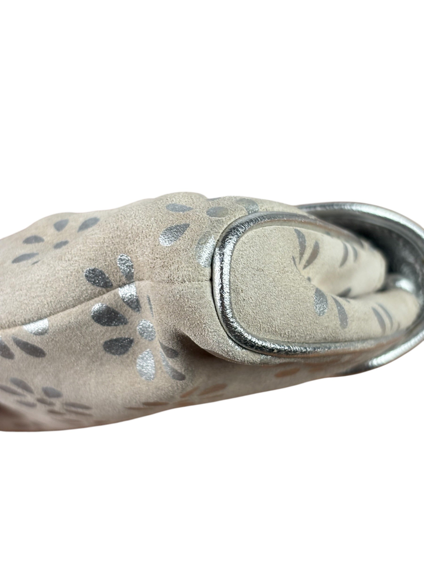 Celine Grey/Silver Suede/Leather Daisy Pochette