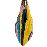 Gucci Horsebit Striped Crochet Tote Bag