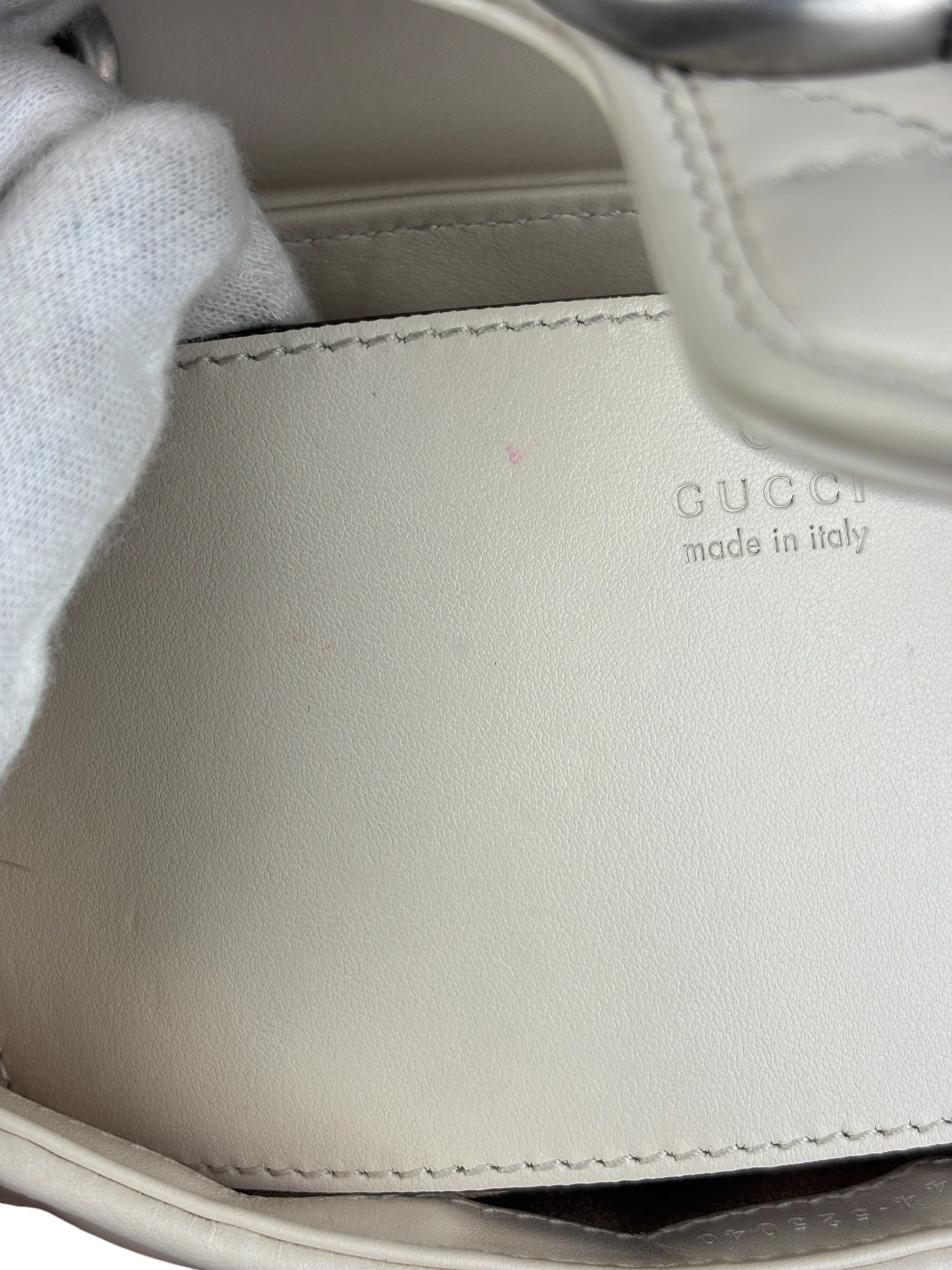Gucci GG Marmont White Matelasse Bag