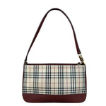 Burberry Vintage House Check Canvas/Leather Shoulder Bag