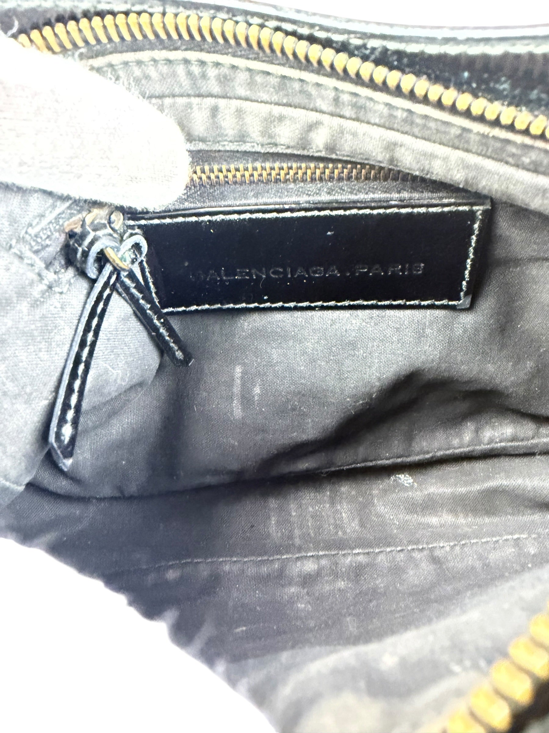 Balenciaga Black Leather Classic City Shoulder Bag