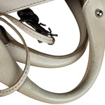 Celine Vintage Ivory Leather Boogie Handbag