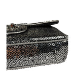 Chanel Silver Sequin East/West Flap Bag 2006