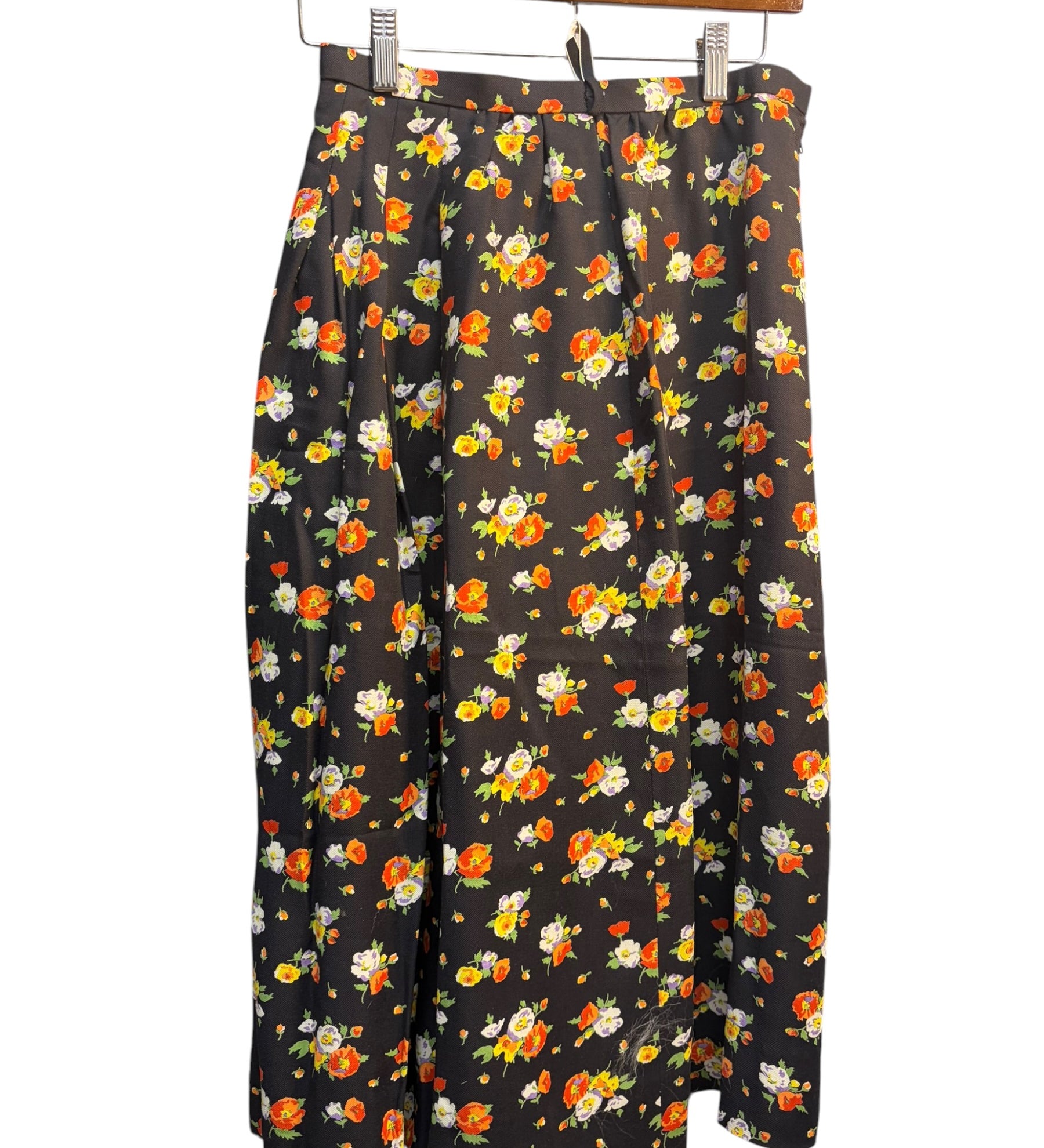 Christian Dior Black Floral Pattern Two-Piece Set