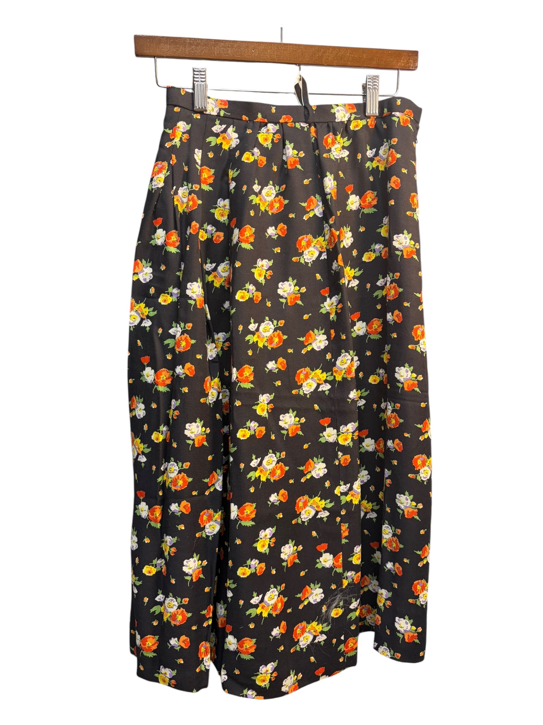 Christian Dior Black Floral Pattern Two-Piece Set