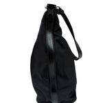 Prada Black Leather Trim/Tessuto Nylon  Shoulder Bag