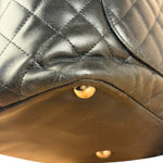 Chanel Black Leather Cambon Ligne Tote 2003