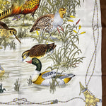 Gucci Vintage Silk Bird Bath Scarf