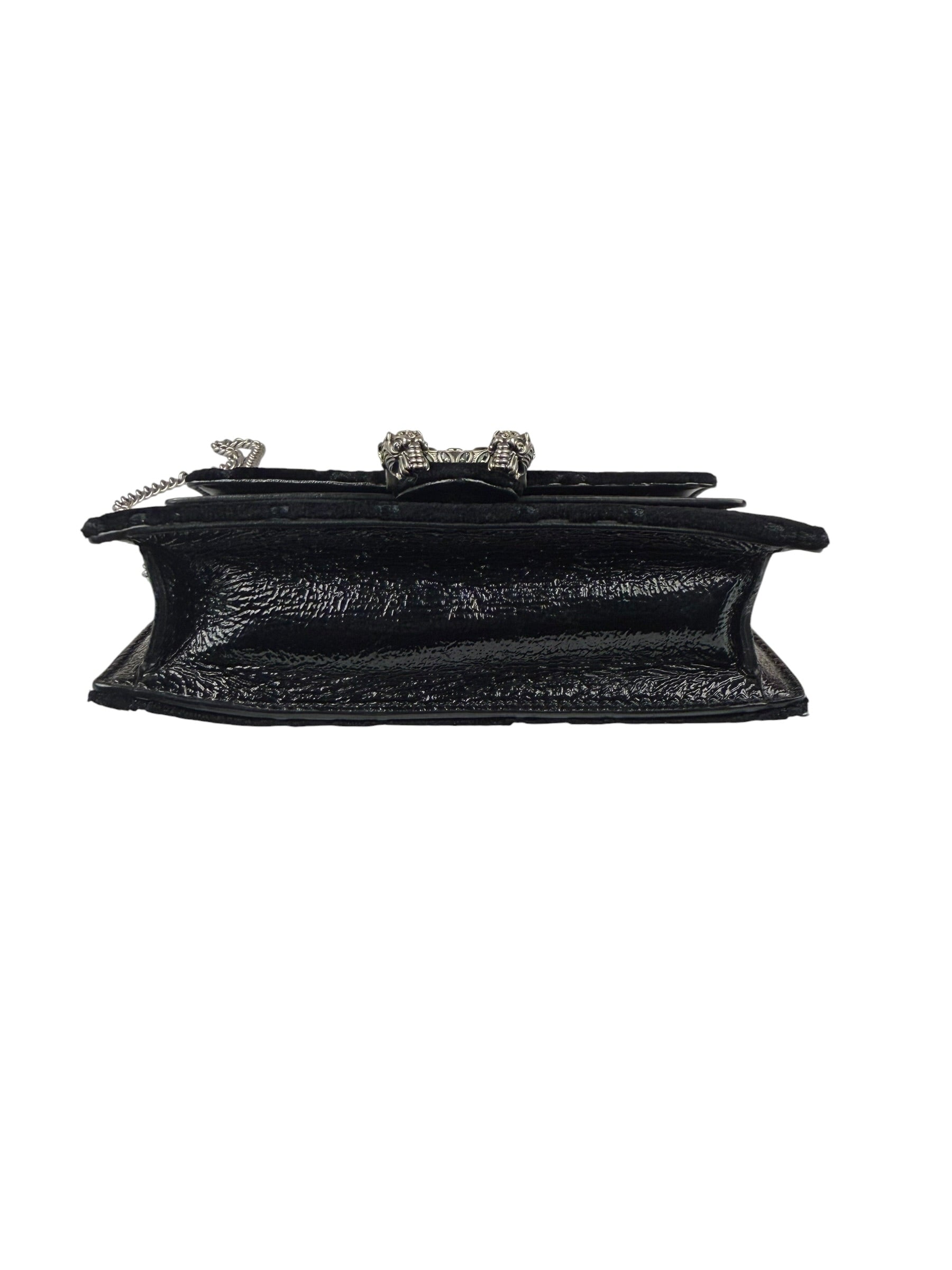 Gucci Black Velvet Dionysus Mini Crossbody Bag